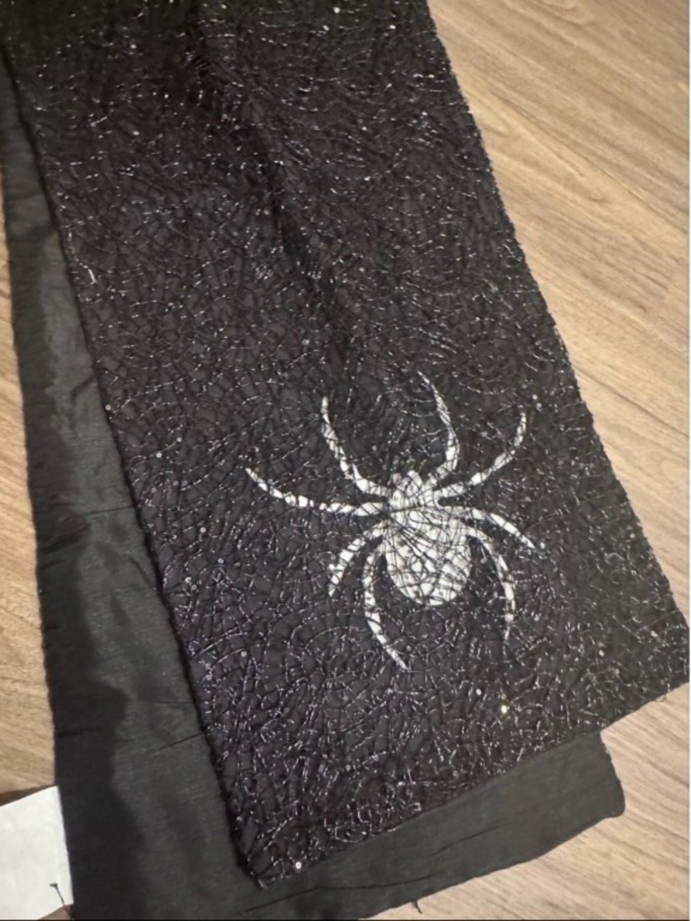 Tahari Black  Embellished table runner new - Picture 2 of 2